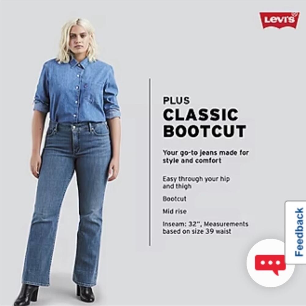 NWT Levi’s Classic Bootcut Jeans Women’s 22W
